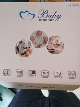 Hebeiros-cámara inalámbrica de seguridad con batería de 1080P, Monitor de vídeo de 4,3 pulgadas para bebé, visión nocturna, recordatorio de tiempo de alimentación