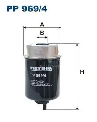 FILTRON PP 969/4 Фильтр топливный LAND ROVER DEFENDER 2.4D 07