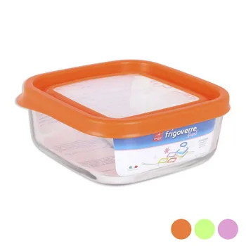 

Square Lunch Box with Lid Bormioli (15 x 15 x 6,4 cm)