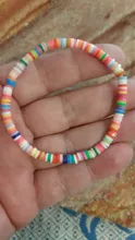 Pulseras de arcilla polimérica de colores combinados para mujer, joyería de muñeca, pulsera Bohemia, regalo para el mejor amigo, pulsera de pareja