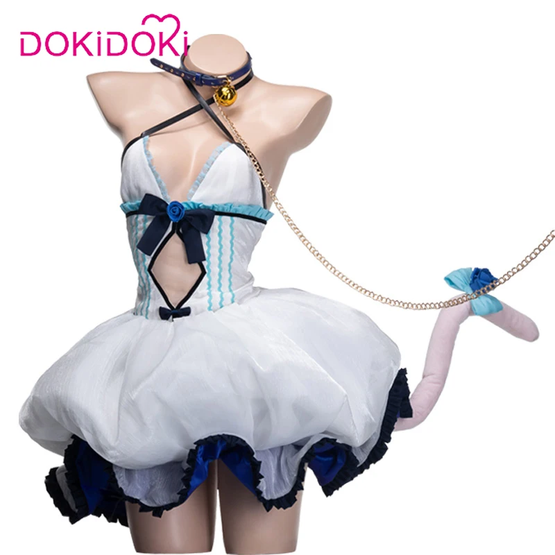 DokiDoki игра Nekopara Coslay Soleil Kaiten Shimashita! Ванильный костюм для косплея; женское платье; костюм на Хэллоуин; Nekopara; Косплей