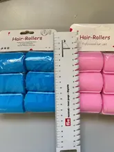 Rizos de esponja pequeños/grandes, rizos de espuma rizados, profesionales, de estilo, rulo de esponja suave, rodillos de espuma para el cabello húmedo