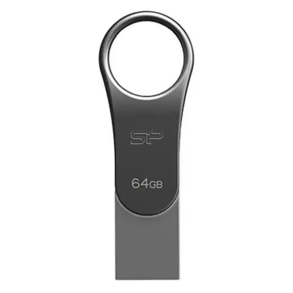 Usb-флешка Silicon power C80 64 GB titanium black
