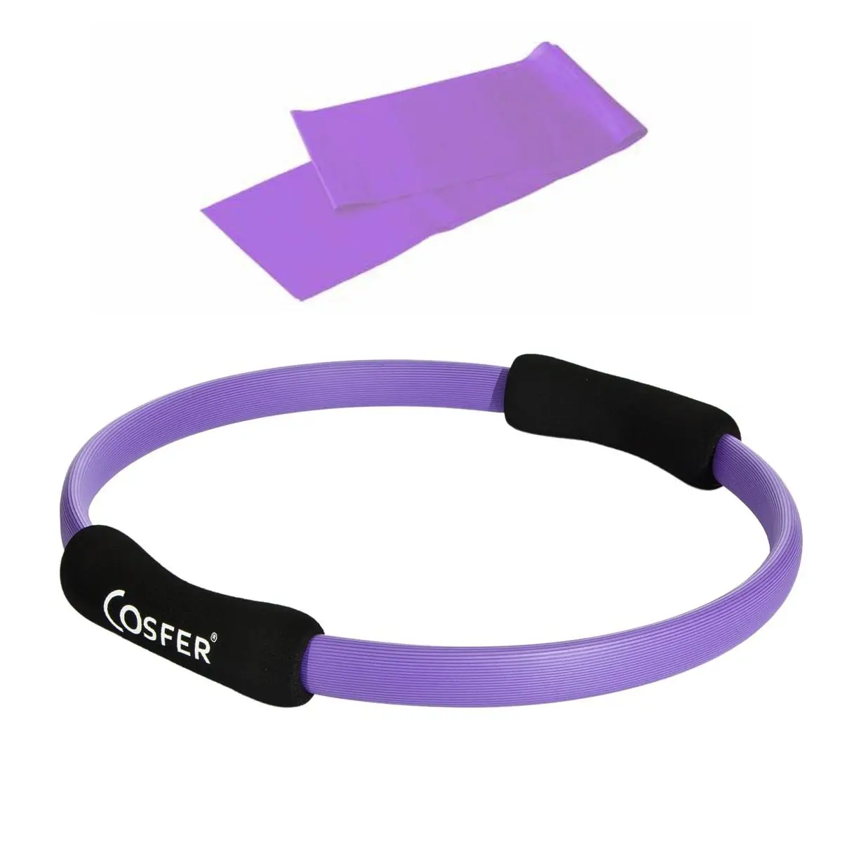 Pilates Circle And Pilates Band-Purple