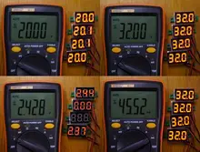 Mini Módulo de pantalla LED Digital, bricolaje, rojo y azul, voltímetro de DC2.5V-32V DC0-100V, medidor de contador de voltaje, Panel para motocicleta y coche