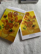 Monet-set de 30 hojas de sobres para postales de artistas famosos, tarjetas postales en inglés, ilustraciones, Serie de Museo de Arte, Picasso, Van Gogh