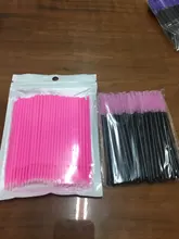 Hisopo de algodón desechable para extensión de pestañas, hisopo de limpieza de pestañas, herramienta cosmética, 100 Uds./50 Uds.