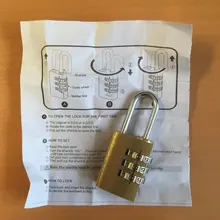 Padlock Combination-Lock Room-Suitcase Number Security-Tool Brass Mini 4-Digits Travel