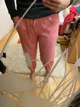 Polyester Pants Lace-Up Simplee Pink Summer Women's Loose Street Casual Solid Sports