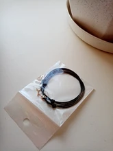 Conjunto de 2 uds. De pulsera de moda para parejas, brazalete de cuerda de diseño de Color negro con llave de bloqueo, joyas de envío al por mayor y directo