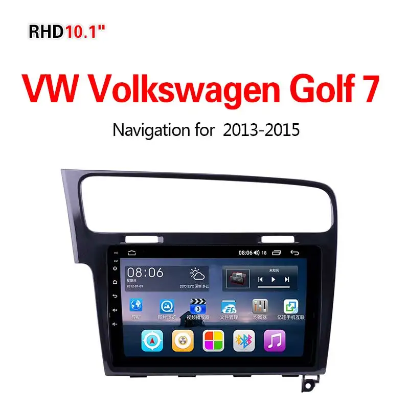 Lionet gps навигация для автомобиля VW Volkswagen Golf 7 2013- 10,1 дюймов RV1008Y - Размер экрана, дюймов: 4G8core4G64G