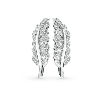 

Silver earrings with cubic zirconia sunlight sample 925