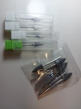 1 Uds cerámica de carburo de tungsteno de broca para rebaba Bits cono de fresado para manicura máquina de taladro eléctrico poco Máquina Herramienta de uñas