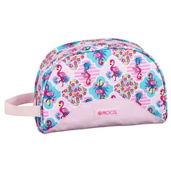 

Moos Flamingo Pink adaptable toiletry bag