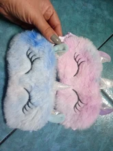 Mascarilla antifaz de fiesta con dibujos de unicornios, cubierta de felpa para dormir, para viajes, casa, niños, regalo