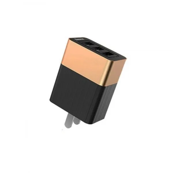 Сетевое зарядное устройство Baseus Duke 3USB Smart Quick Charger CCALL-JEV1(Черно-золотой
