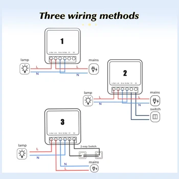 16A Mini Wifi Smart Switch Smart Home DIY Light Switches Module 2-way Control, Work With Tuya Smart Life Alexa Alice Google Home 5