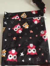 Mini bolsa húmeda reutilizable para lactancia, almohadillas menstruales, impermeable, para manejo a presión, 20x25cm