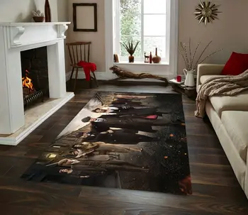 

Peaky Plinders 2 Patterned Carpet ,Non Slip Floor Carpet,Teen's Carpet,Turkish Rug