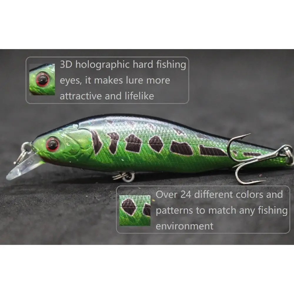 Minnow For Dogs8.5cm Minnow Fishing Lure - 3d Eyes, Shallow Water