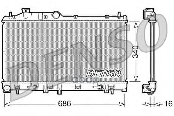 Радиатор Системы Охлаждения Subaru Legacy Iv,Outback Ii(Bl,Bp) Denso арт. DRM36008