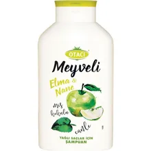 Шампунь с фруктовым яблоком, мятой, 400 мл, травяной шампунь, унисекс, увлажняющий, питательный, жирный, масло для волос