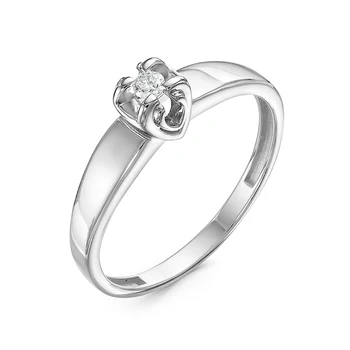 

585 sterling gold ring with stones: Diamond
