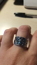 Huitan-Anillo de defensa de Mitología nórdica para hombre, tótem de lobo gigante, moda Hip Hop, Rock, Unisex, regalo Punk