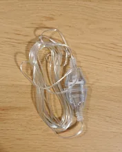 Standard-Power-Extension-Cord String-Lights Eu-Us-Plug Transparent 220V 3M 110V for Holiday