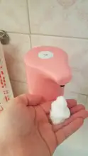 Dispensador automático de jabón con Sensor de inducción infrarrojo, dispositivo desinfectante de manos para baño, espuma sin contacto