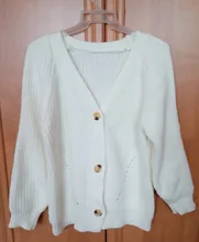 Cárdigan de invierno para mujer, suéter de cachemira de manga larga con cuello de pico, jerséis de punto, abrigo, 2021