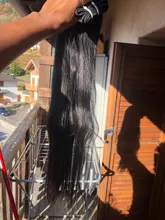 Ali Queen-extensiones de cabello humano brasileño liso, sin procesar, Color Natural, doble trama