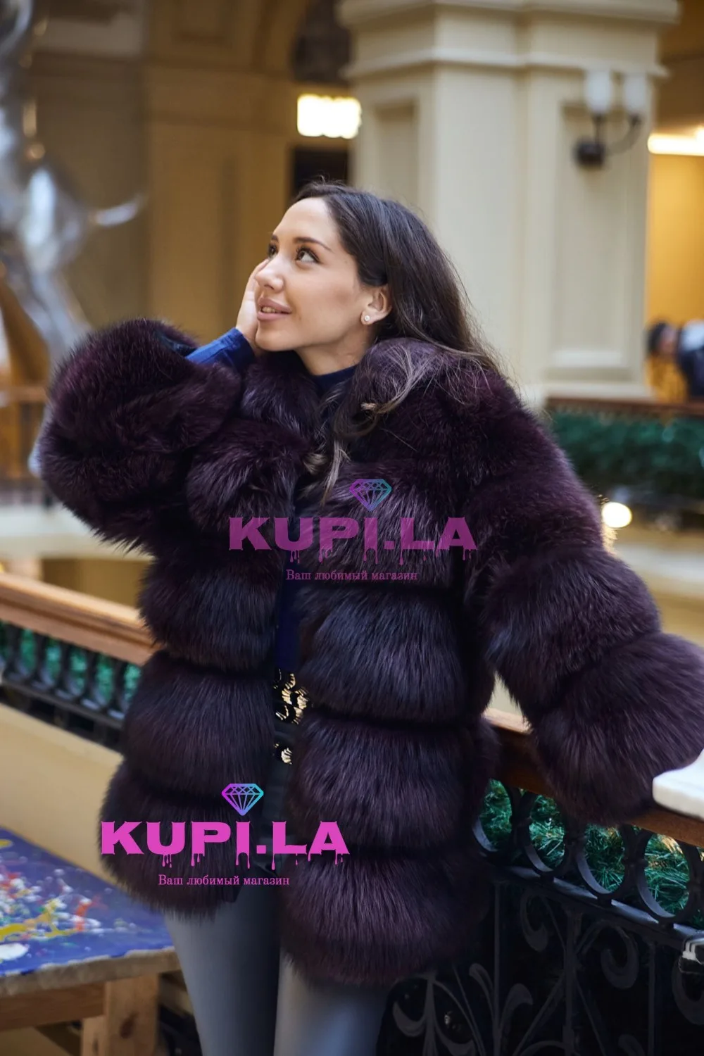 Шуба из песца