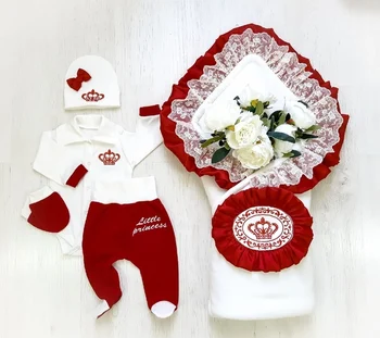 

Комплект на выписку "Little princess" 6-ти предметный ЗИМА Комплекты на выписку и для прогулок 0-6 мес