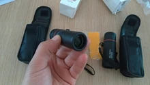 Mini telescopios portátiles de campo con Zoom óptico 30*25, binoculares HD de caza con película roja transparente, distancia Focal o Monocular 7X