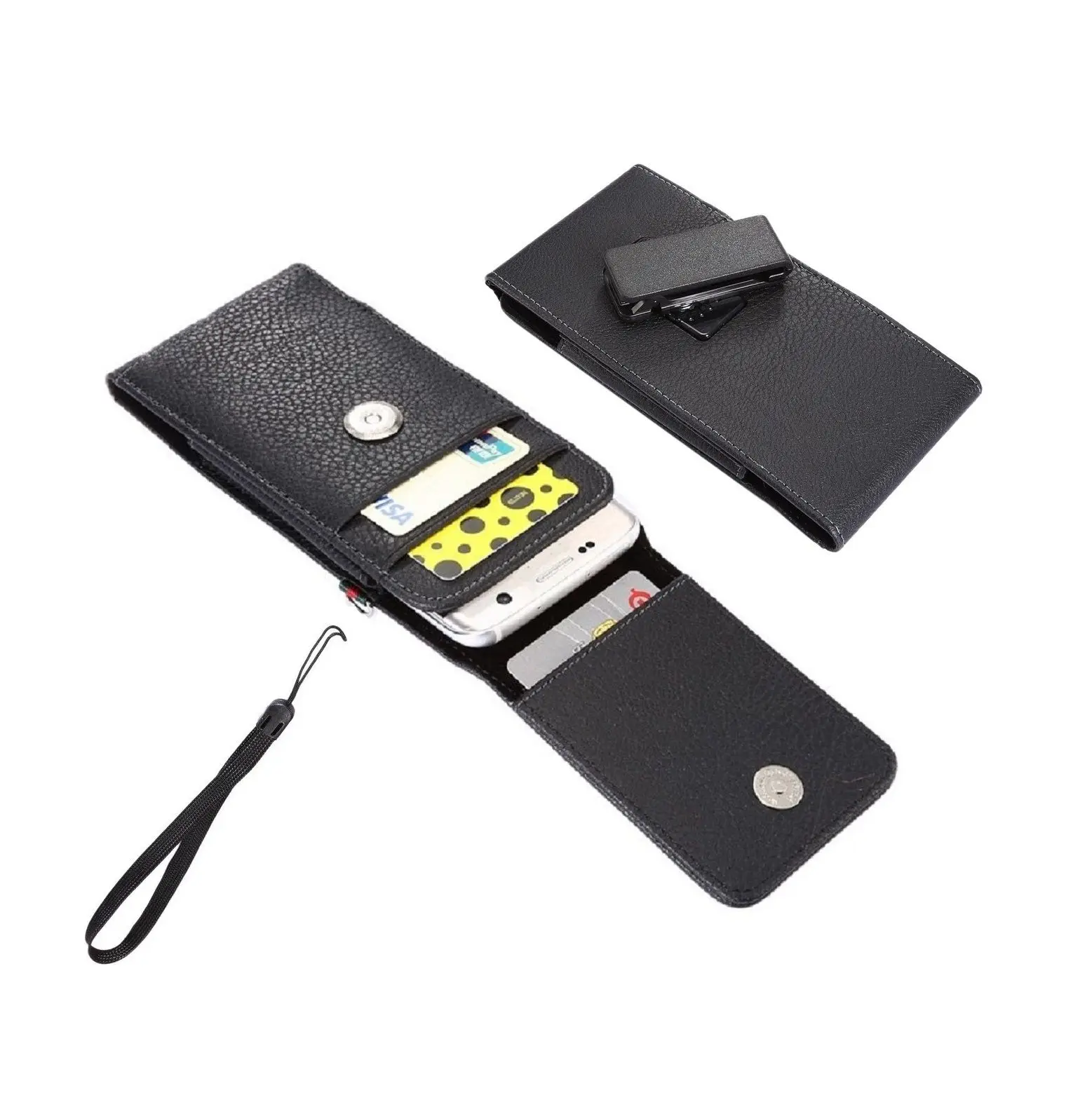 Belt case with Card Holder and Clip 360 Rotating Synthetic Skin Premium for ARCHOS CORE 55S ULTRA (2019) | Мобильные телефоны и
