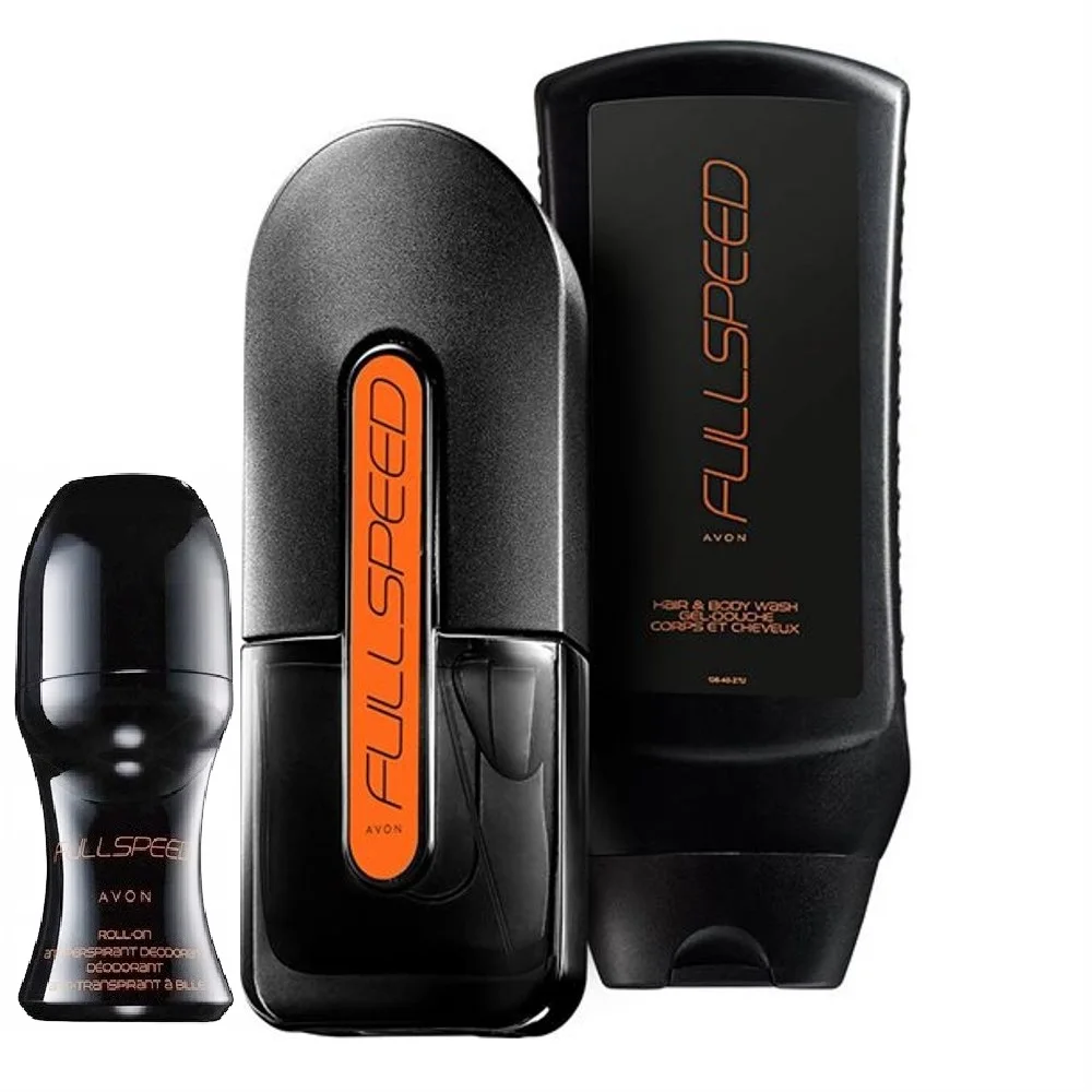 Perfume and cosmetic set Avon full speed Perfumery for men eau de