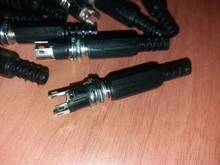 Plug-Connector Terminal-Adapter Socket Jack-Plug Power-Supply Metal-Panel-Mount Female