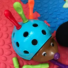 Juguete educativo para bebés de 12 a 24 meses, juguete educativo para apilar erizos, Montessori, interactivo