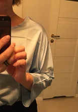 Primavera/otoño coreano de moda de seda Blusas de mujeres camisa de satén blusa y oficina dama Blusas Largas de talla grande XXXL Tops para mujer