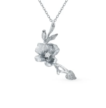 

Silver Pendant with cubic zirconia sunlight sample 925 test