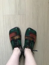 Johnature bombas zapatos de mujer 2021 nuevos de cuero genuino del dedo del pie cuadrado encaje Casual-costura Retro mezclado colores hecho a mano zapatos de las señoras