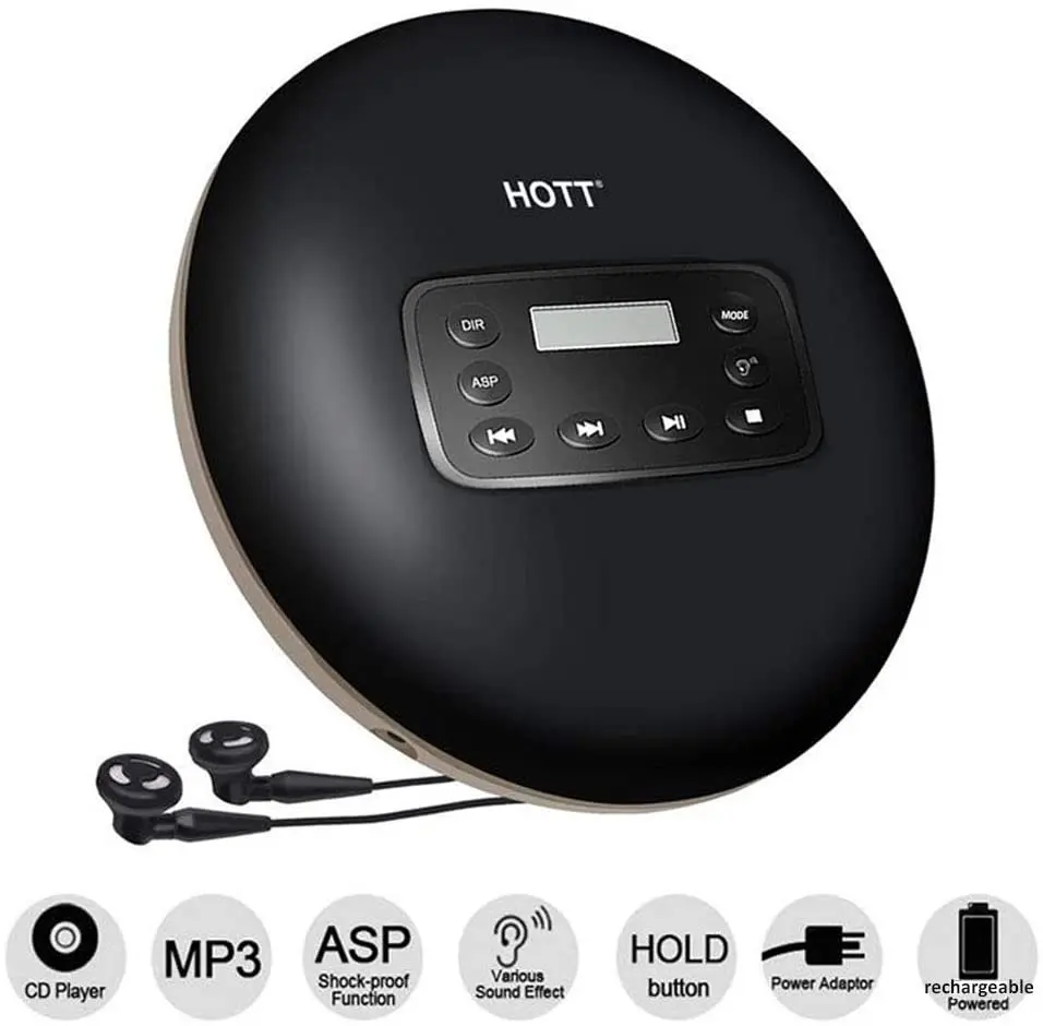 Rechargeable Portable CD Player HOTT CD 711 With