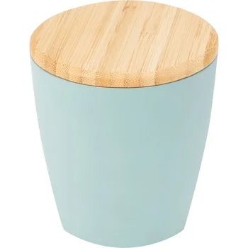 

Jar for cotton pads "Blue Lagoon" color blue