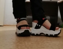 Moipheng-Sandalias de plataforma para mujer, zapatos de tacón alto y grueso con cuña, punta de pez, color rojo, novedad de verano de 2021