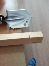 Multifuncional Mini jardín plegable portátil de acero inoxidable pala jardín vegetales para plantar cavando pala hacha al aire