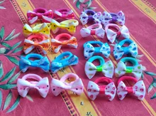 10 Uds de lunares para chicas arco elástico bandas de goma para el cabello accesorios para niños lindo anillo pelo Pelo cuerda soporte de línea tocado