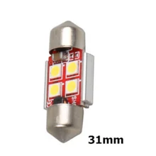Автомобильная светодиодная лампа 30-30-4 31мм(Красный