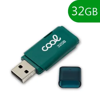 

Cool®-Pen Drive USB x32 GB 2.0 Green-external USB memory cap