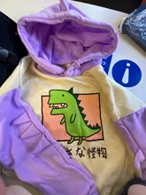 Sudadera con capucha de dinosaurios para mujer, ropa estilo coreano con estampado de dibujos animados, informal